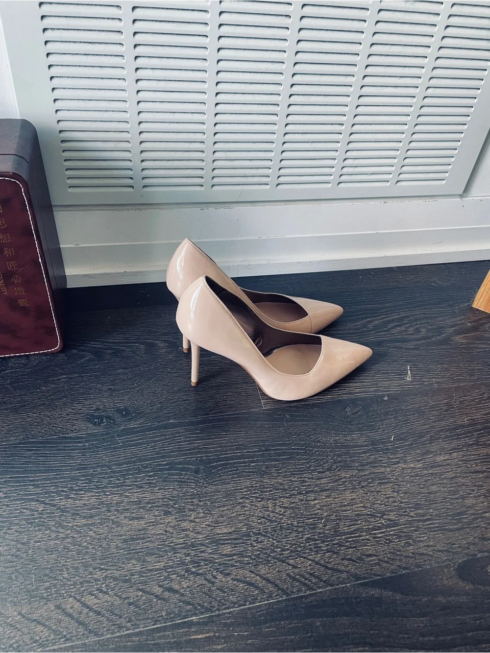 Zara Blush Patent Pointed-Toe Pumps - Picture 9 of 10